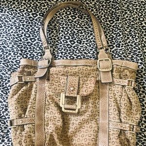 Tan Designer Guess Bag